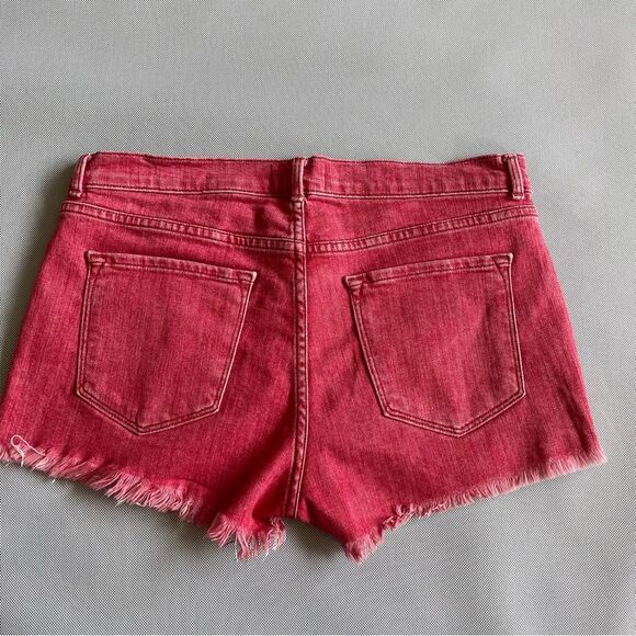 FRAME Le Cutoff Womens Short Denim Crimson Shadow Red Size 27 - Picture 7 of 7